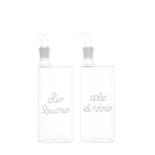 SET 2 BOTTIGLIE 400ML FILO OLIO BUONO-ACETO DI VINO
