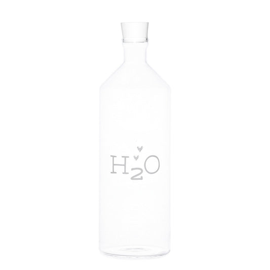 BOTTIGLIA IN VETRO H2O