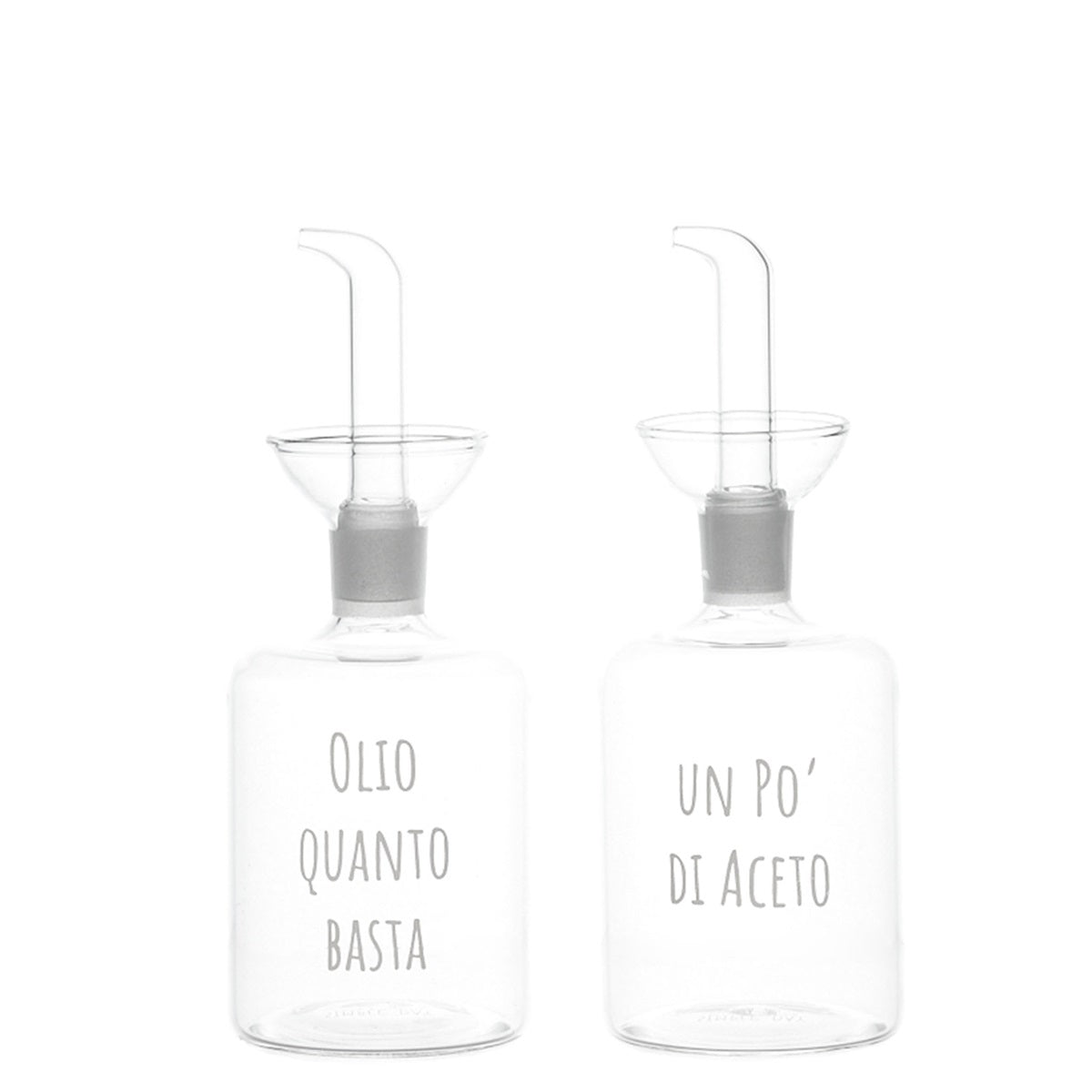 SET 2 BOTTIGLIE 250ML OLIO QB-UN PO' ACETO