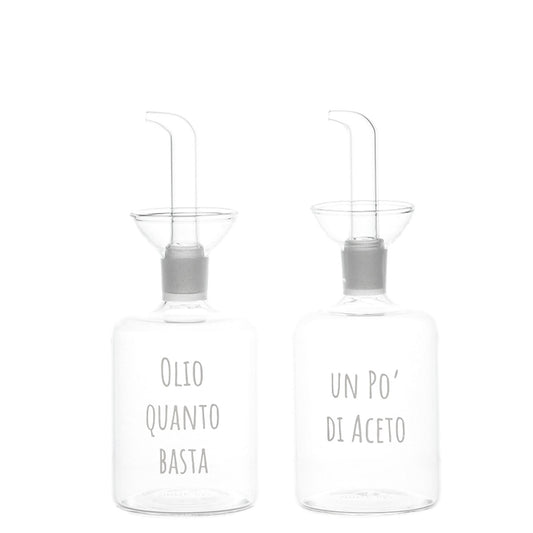 SET 2 BOTTIGLIE 250ML OLIO QB-UN PO' ACETO