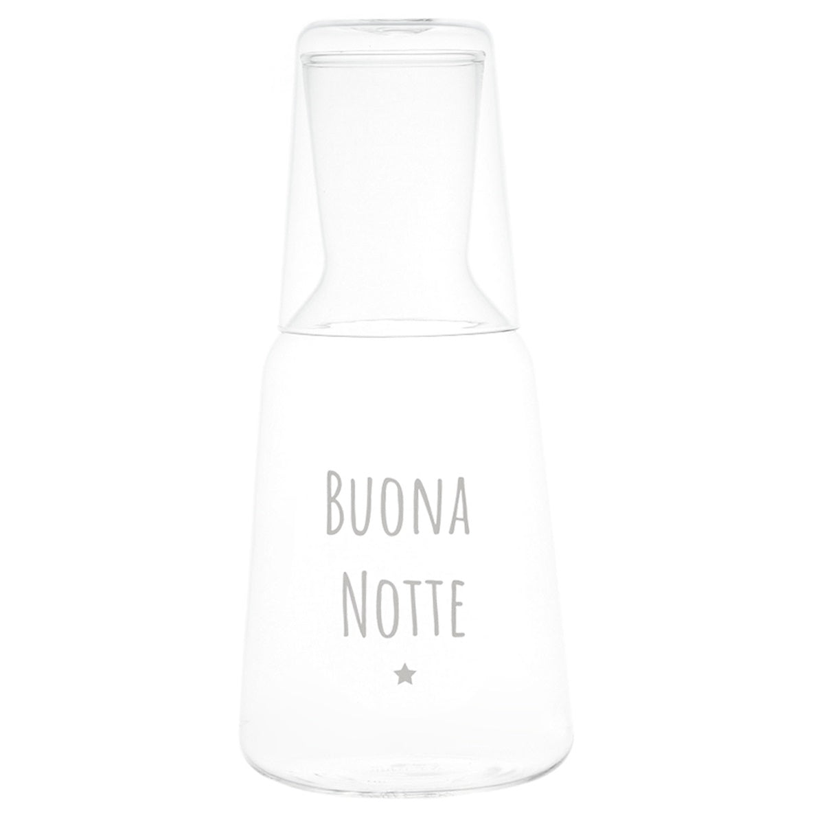 BOTTIGLIA CON BICCHIERE BUONA NOTTE