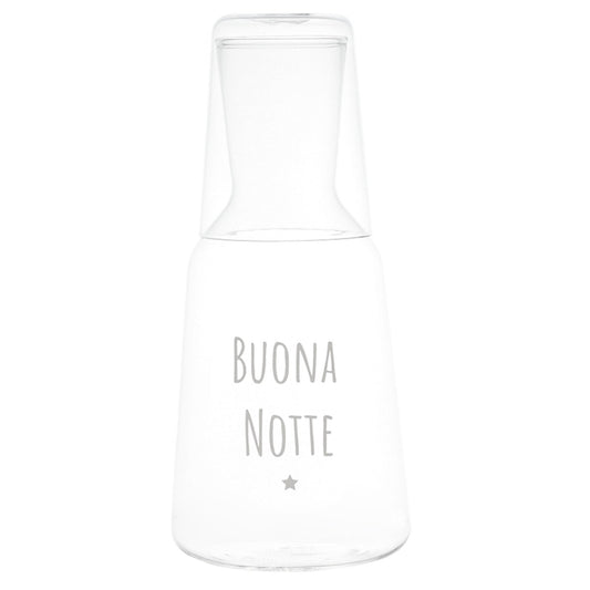 BOTTIGLIA CON BICCHIERE BUONA NOTTE