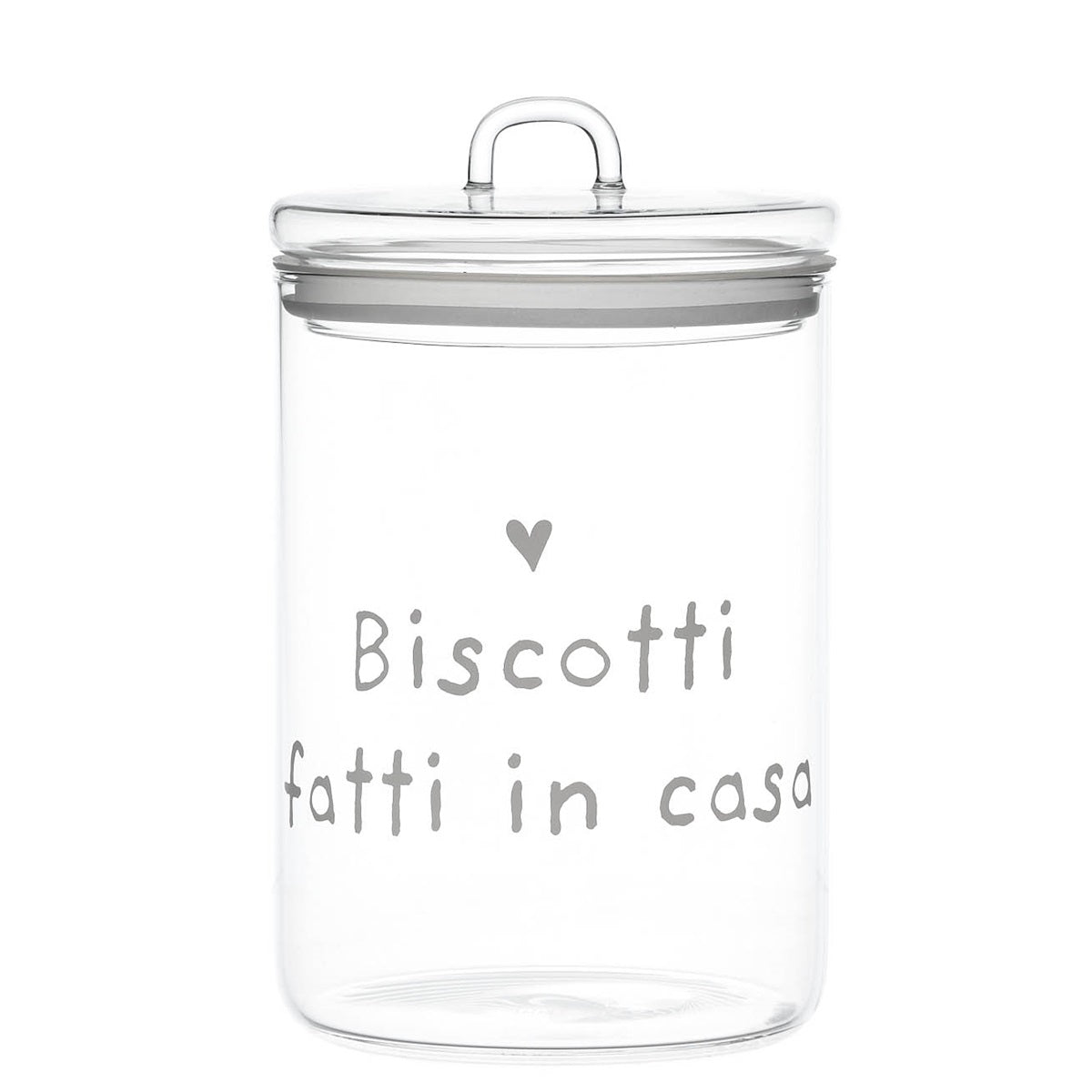 BARATTOLO IN VETRO Ø12CM BISCOTTI