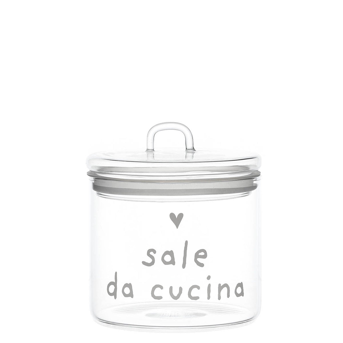 BARATTOLO IN VETRO Ø12CM SALE DA CUCINA