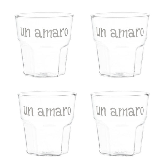SET 4 BICCHIERI UN AMARO