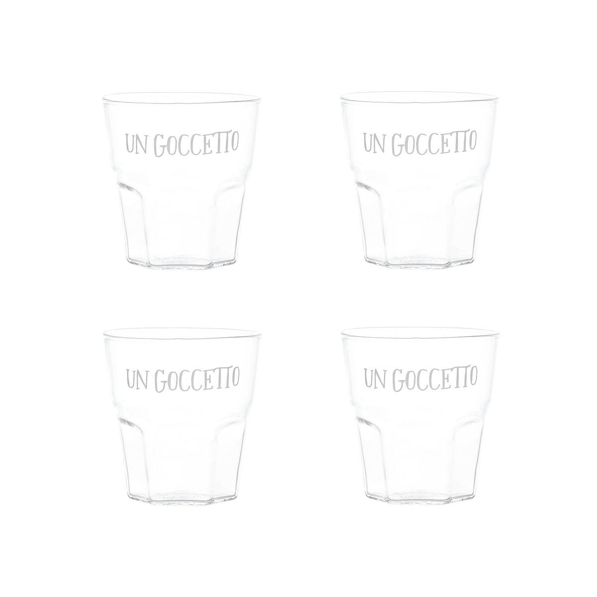 SET 4 BICCHIERI UN GOCCETTO