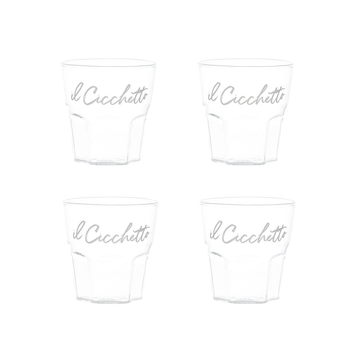 SET 4 BICCHIERI IL CICCHETTO