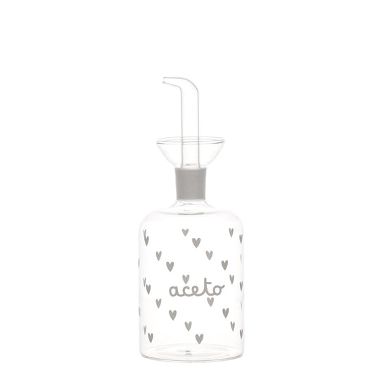 BOTTIGLIA IN VETRO 350ML TAPP. CUORI ACETO