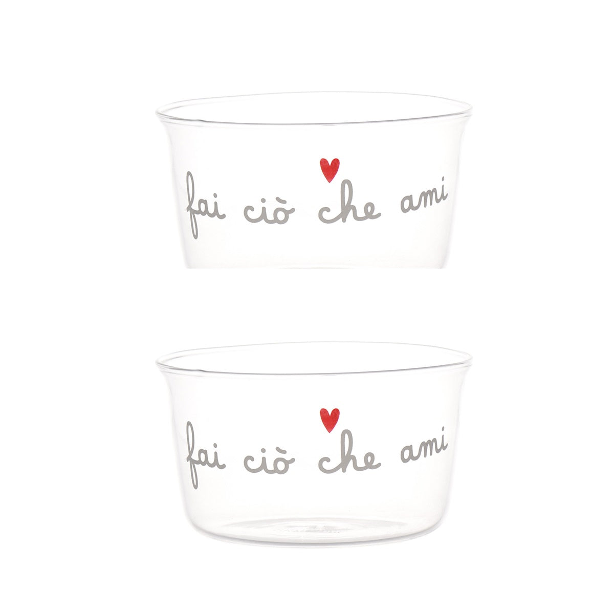 SET 2 COPPETTE FAI CIO' CHE AMI