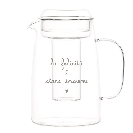 CARAFFA CON PORTAGHIACCIO LA FELICITA' E' STARE INSIEME