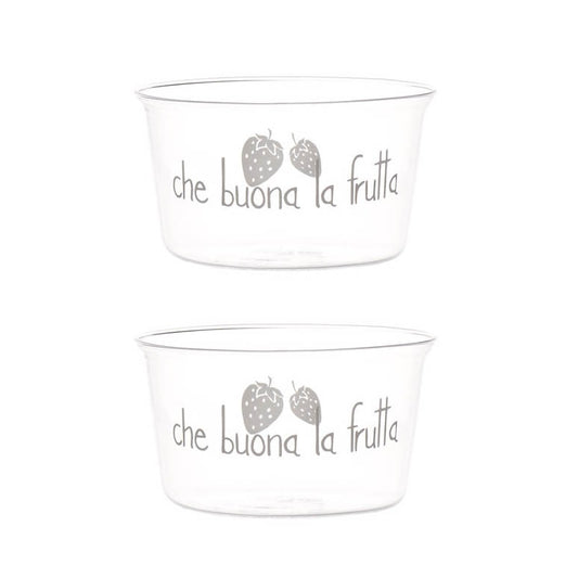 SET 2 COPPETTE Ø11CM CHE BUONA LA FRUTTA