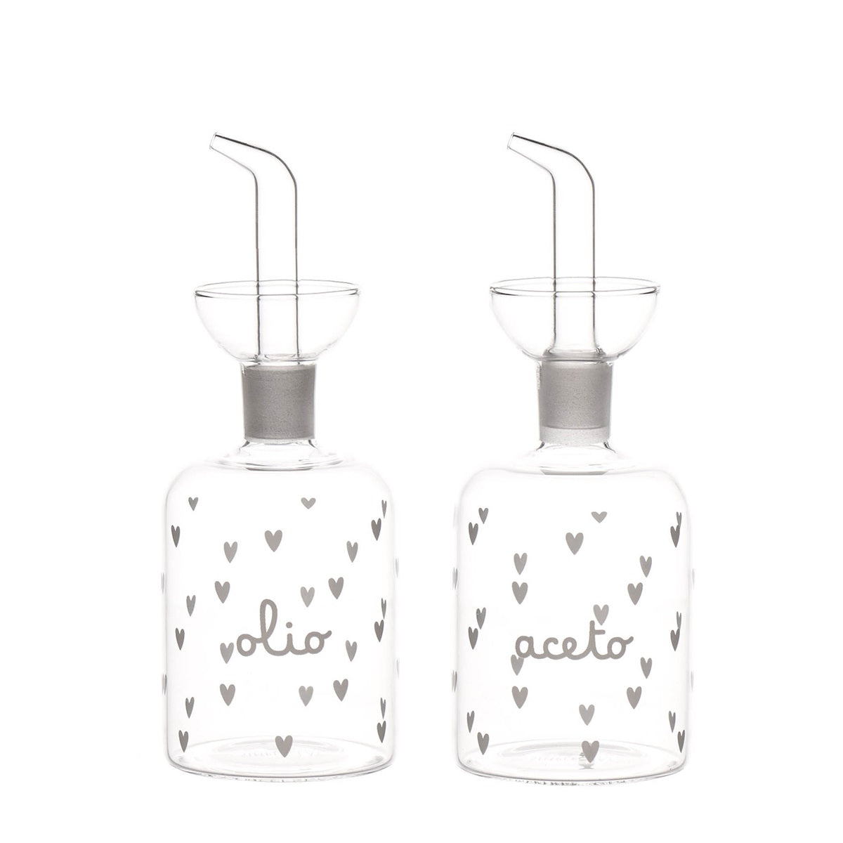 SET 2 BOTTIGLIE 250ML OLIO-ACETO CUORI