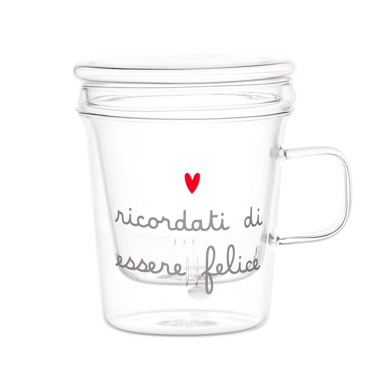 MUG INFUSORE RICORDATI DI ESSERE FELICE