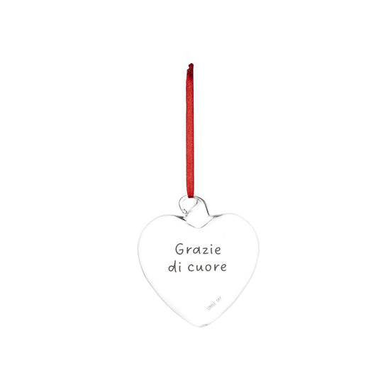 PALLINA CUORE 11CM GRAZIE DI CUORE