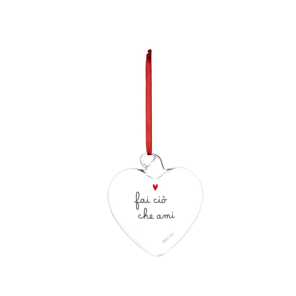 PALLINA CUORE 11CM FAI CIO' CHE AMI