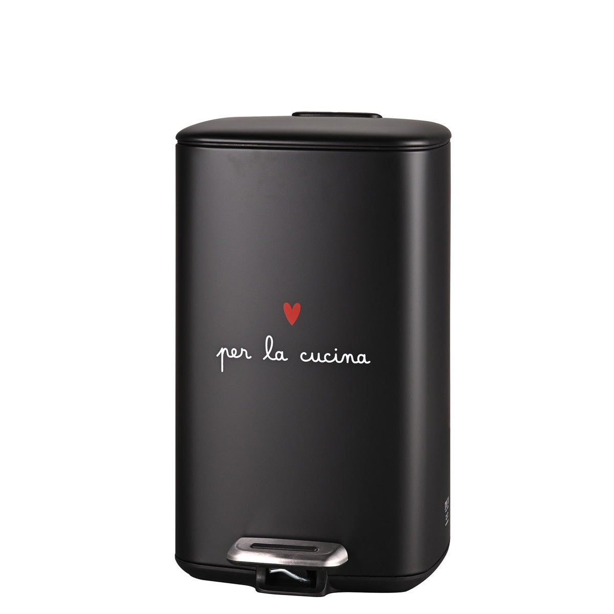 PATTUMIERA 20L NERA PER LA CUCINA 37x27xh45