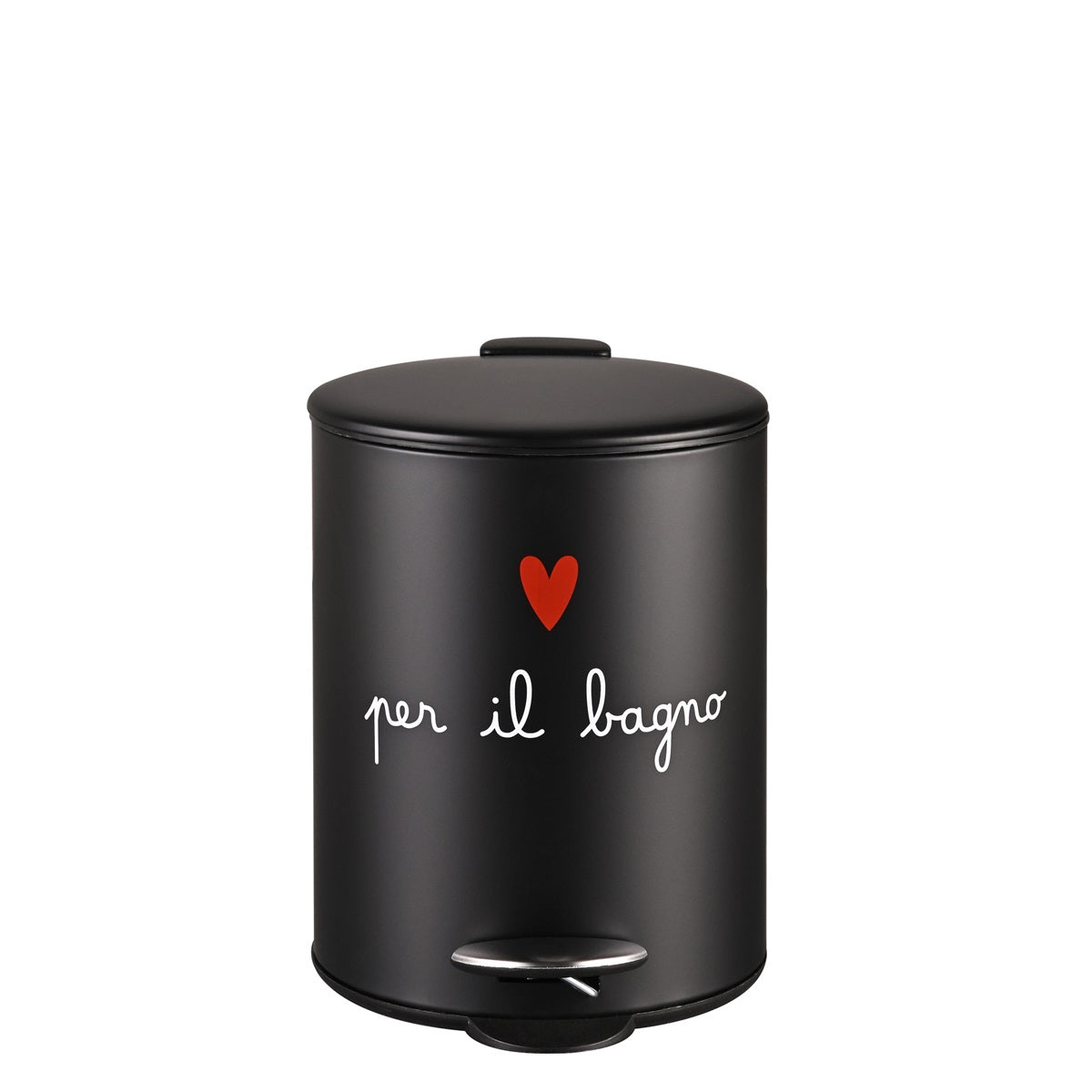 PATTUMIERA 5L NERA PER IL BAGNO 25x19xh27