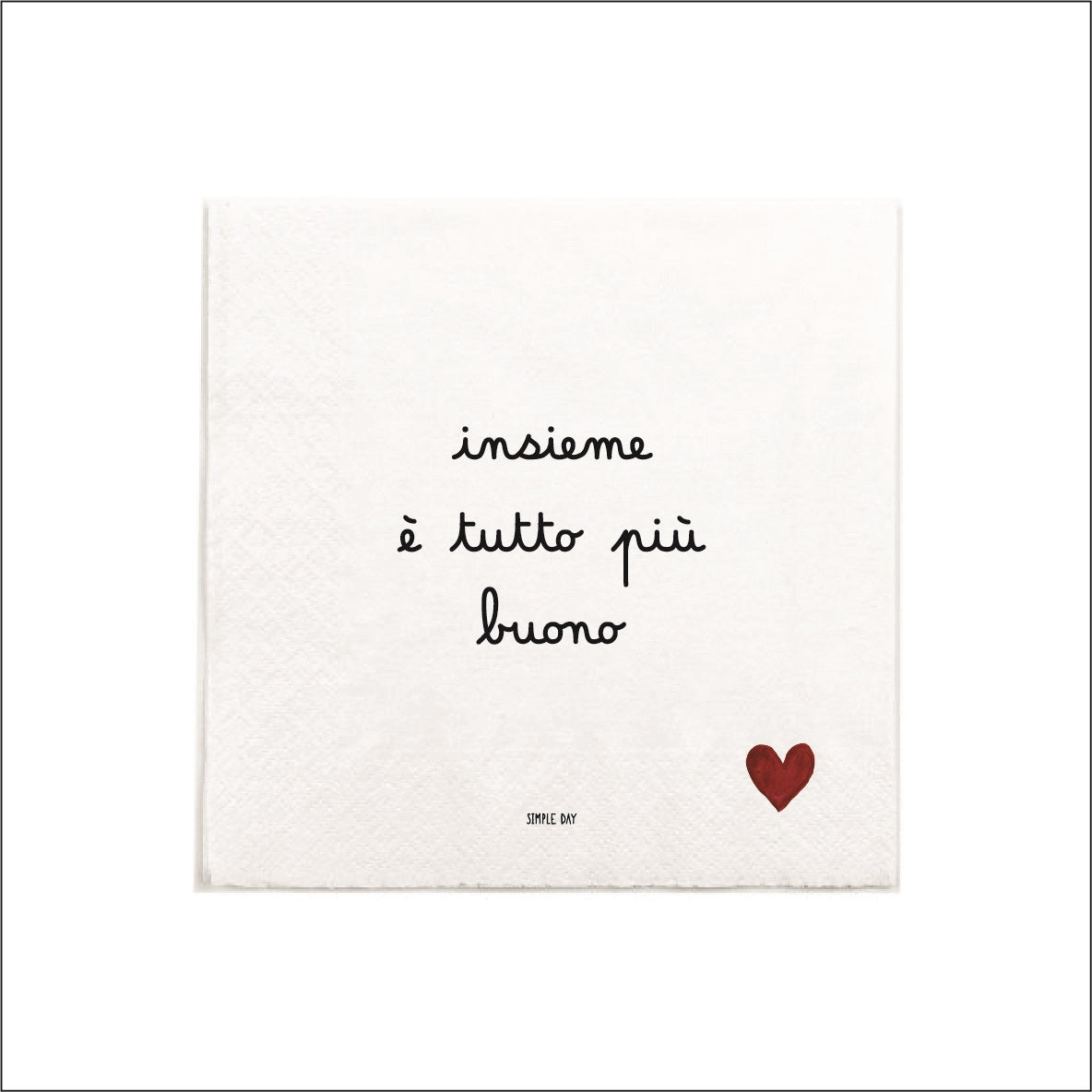 SET 20 TOV. CARTA INSIEME E' TUTTO PIU' BUONO 33X33