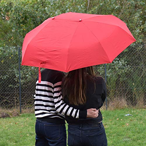 OMBRELLO DOPPIO ROSSO COMPATTO