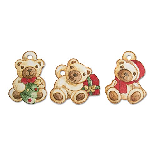 THUN ® - Confezione 3 bigliettini chiudipacco Teddy