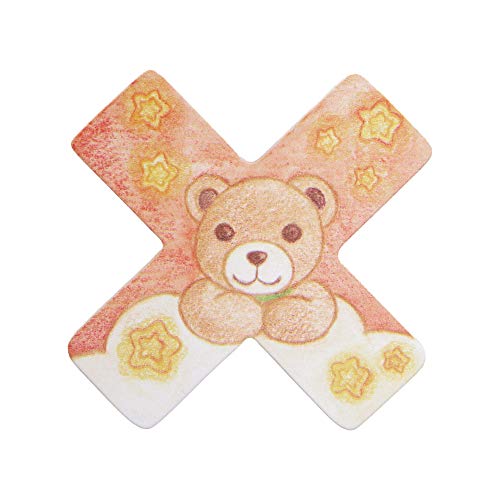 THUN - Lettera X da Parete con Orsetto Teddy - Accessori Cameretta Bambini - Decorazione Casa - Legno - 8 h cm