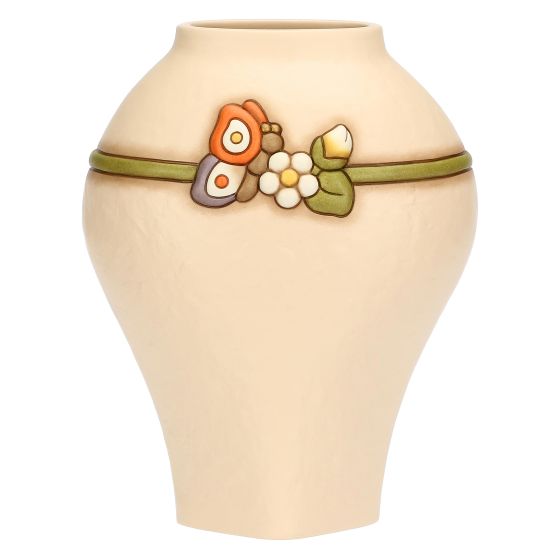 Vaso in ceramica con farfalla Country Bloom, grande