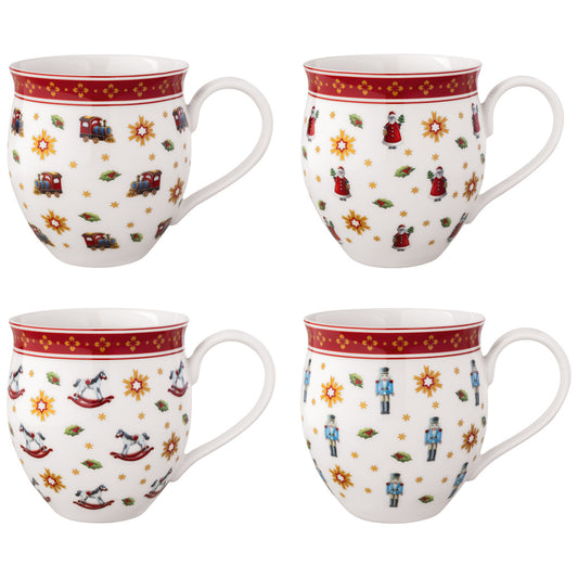 Set di tazze anniversario, 4 pezzi 137 x 96 x 101 mm, 390 ml