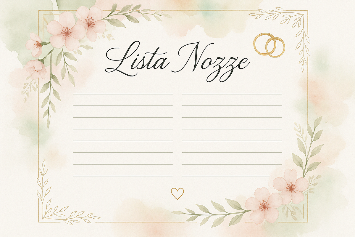 lista nozze
